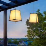 야외 샹들리에 빌라 게이트 샹들리에 중국식 안뜰 랜턴 일본식 복고풍 마당 처마 램프 복도 샹들리에 - 이미지 2