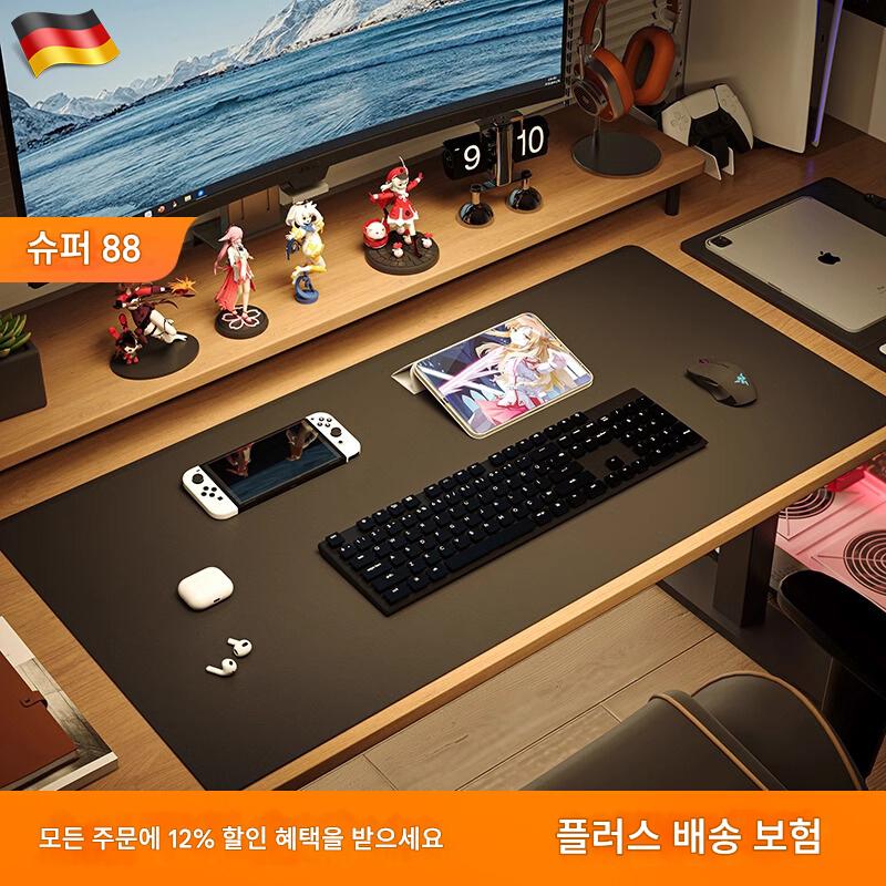 main_924691420964_0 독일산 가죽 마우스 패드 컴퓨터 책상 패드 대형 키보드 책상 패드 보스 사무실 책상 패드 맞춤형 - 이미지 1