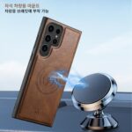 삼성 S25Ultra 휴대폰 케이스 새로운 GalaxyS25Plus 보호 커버 올인원 낙하 방지 S25Ultra 고급 가죽 케이스 S25plus 심플 카드 쉘 S25 비즈니스 남성에게 적합합니다. - 이미지 2