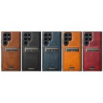 삼성 S25Ultra 휴대폰 케이스 새로운 GalaxyS25Plus 보호 커버 올인원 낙하 방지 S25Ultra 고급 가죽 케이스 S25plus 심플 카드 쉘 S25 비즈니스 남성에게 적합합니다. - 이미지 5