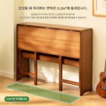 접이식 컴퓨터 테이블 책상 책상 매트 침실 작업대 공부 책상 - 이미지 4