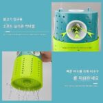 물고기 잡기 유물 거꾸로 된 낚시 병 작은 물고기와 새우 부모-자식 야외 어린이 낚시 통 낚시 흰색 줄무늬 물고기 그물 새우 케이지 - 이미지 4