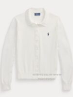 폴로 랄프 로렌/ 랄프 로렌 여성 폴로 칼라 버튼 카디건 야게 재팬 구매 - 이미지 4