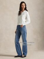 폴로 랄프 로렌/ 랄프 로렌 여성 폴로 칼라 버튼 카디건 야게 재팬 구매 - 이미지 5