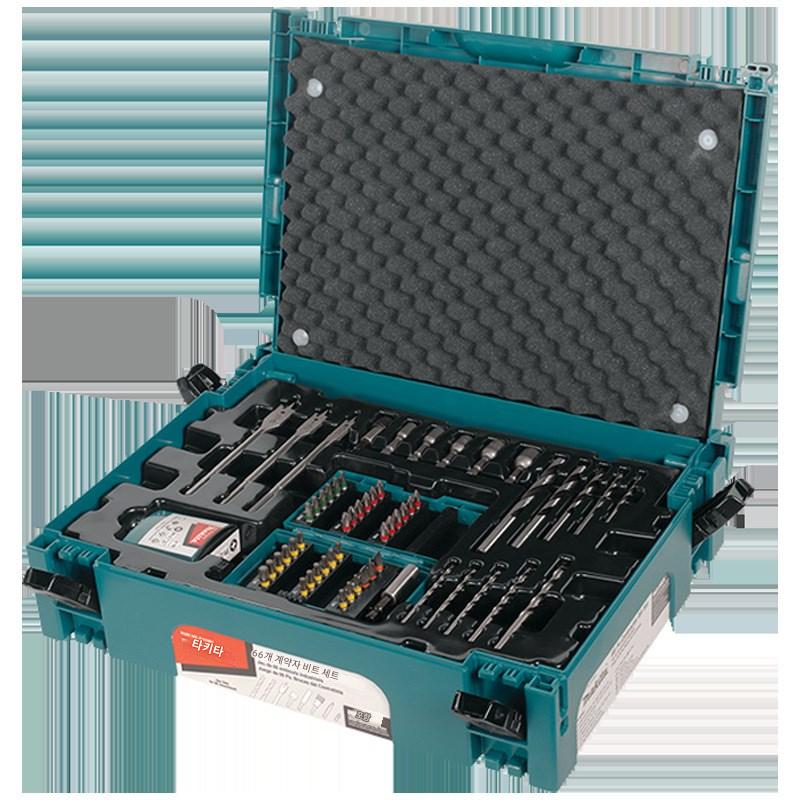 main_934387237732_0 마키타 마키타 드릴 비트 세트 슬리브 금속 목공 65피스 세트 핸드 드릴 액세서리 도구 상자 66피스 - 이미지 1