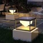 태양광 기둥 조명 야외 정원 조명 단순 방수 빌라 게이트 벽 조명 정원 기둥 게이트 기둥 조명