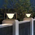 태양광 기둥 조명 야외 정원 조명 단순 방수 빌라 게이트 벽 조명 정원 기둥 게이트 기둥 조명 - 이미지 2