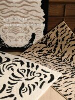 사이보시 현관문 바닥매트 장식용 접착제 없는 카펫 항균 가벼운 고급 문 발 매트 현관 홈 바닥매트 - 이미지 2