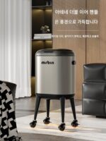 밀통 이탈리아산 라이트 럭셔리 고급 쓰레기통 홈 2025년형 바퀴 달린 거실 주방 자동 지능형 감지 - 이미지 2