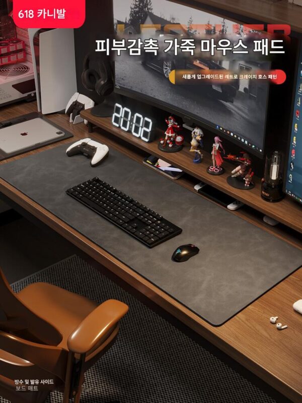일본 수입 무인쇄 패드 대형 컴퓨터 책상 패드 마우스 패드 키보드 패드 게임 고급형