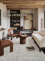 터키 수입 거실 카펫 손으로 짠 침실 소파 커피 테이블 담요 순면 접이식 세탁 가능 접착제 없음 - 이미지 3