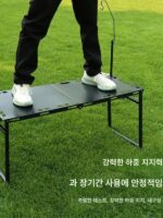 조립이 필요 없는 야외용 테이블, 여행용 전술용 테이블, 야외용 접이식 테이블, 유압식 막대형 경량 캠핑 휴대용 티테이블
