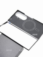 삼성 Z Fold7 초경량 초박형 케블라 카본 파이버 Magsafe 자석형 실제 섬유 모바일 폰 케이스에 적합 - 이미지 4