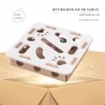 고양이 장난감 자기 오락 지루함 해소 유물 새끼 고양이 애완 고양이 퍼즐 미로 구멍 펠트 상자 고양이 종 공 - 이미지 2