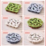 고양이 장난감 자기 오락 지루함 해소 유물 새끼 고양이 애완 고양이 퍼즐 미로 구멍 펠트 상자 고양이 종 공 - 이미지 5