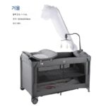 접이식 침대 접합 대형 침대 다기능 신생아 BB 침대 휴대용 매트 분리형 아기 침대 패브릭