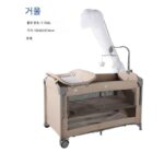 접이식 침대 접합 대형 침대 다기능 신생아 BB 침대 휴대용 매트 분리형 아기 침대 패브릭 - 이미지 4