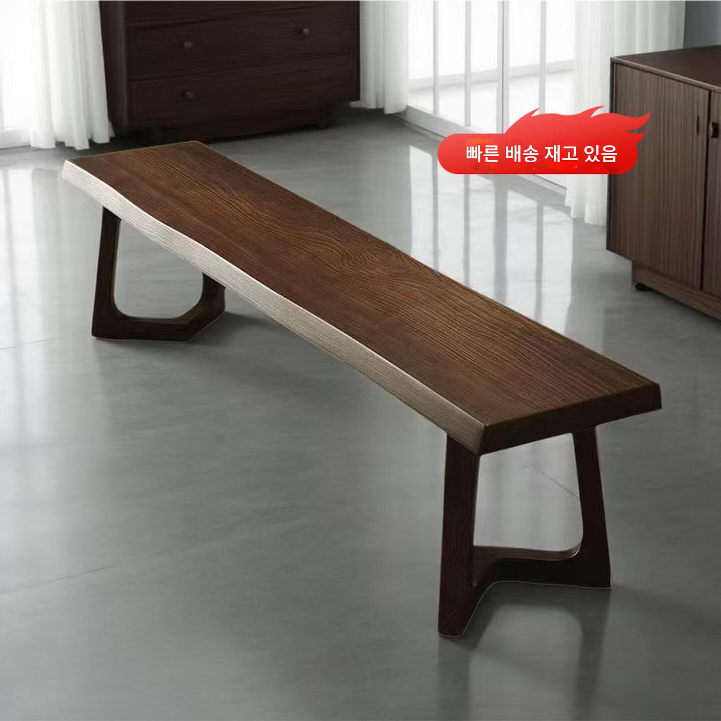 main_945992273905_0 북유럽 중국풍 원목 롱스툴 인터넷 셀럽 심플 모던 벤치 롱벤치 사무실 레스토랑 벤치 다이닝 의자 - 이미지 1