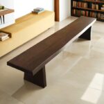 북유럽 중국풍 원목 롱스툴 인터넷 셀럽 심플 모던 벤치 롱벤치 사무실 레스토랑 벤치 다이닝 의자 - 이미지 4