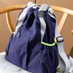 스프링 홈 경량 아웃도어 로 G 경량 방수 나일론 천 대비 색상 핸드헬드 ^ 백팩 여성 69C2 스페셜 - 이미지 2