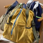 스프링 홈 경량 아웃도어 로 G 경량 방수 나일론 천 대비 색상 핸드헬드 ^ 백팩 여성 69C2 스페셜 - 이미지 4