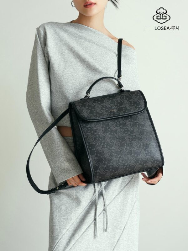 LOSEA Luxi x Chongqing Three Gorges Museum Ruyi 구름 패턴 백팩 여성 신상 중국 스타일 백팩