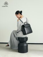 LOSEA Luxi x Chongqing Three Gorges Museum Ruyi 구름 패턴 백팩 여성 신상 중국 스타일 백팩 - 이미지 3