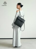 LOSEA Luxi x Chongqing Three Gorges Museum Ruyi 구름 패턴 백팩 여성 신상 중국 스타일 백팩 - 이미지 4