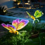 야외 발광 나비 조명 공원 태양열 매달린 나무 조명 경치 좋은 지역 조경 조명 역동적인 곤충 잔디 장식 조명 - 이미지 3