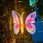 야외 발광 나비 조명 공원 태양열 매달린 나무 조명 경치 좋은 지역 조경 조명 역동적인 곤충 잔디 장식 조명 - 이미지 5