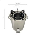 야외용 나무 난로 자동 주행 휴대용 캠핑 난로 다기능 가스화 난로 소규모 현장 무연 난로 나무 난로 - 이미지 4