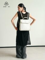 LOSEA Luxi x Chongqing Three Gorges Museum Ruyi Cloud Pattern Backpack Female 2025 New National Style Backpack - 이미지 3