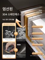 데야 변기 옆에 숨겨진 스테인리스 스틸 틈새 마감 쓰레기통 티슈 상자 숨겨진 장치 랙 - 이미지 2