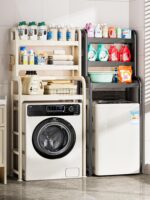 발코니 세탁기 랙 드럼 플립 건조기 수납 캐비닛 화장실 욕실 다기능 텔레스코픽 랙