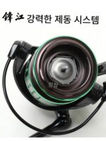 갭리스 마이크로 루어 스피닝 릴 낚싯대 에메랄드 버드 카본 파이버 경량 바다낚싯대 낚싯대 - 이미지 4