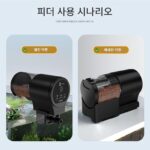 물고기 탱크 자동 공급기 지능형 물고기 먹이 타이머 코이 먹이기 금붕어 관상어 거북이 수족관 소형 - 이미지 4