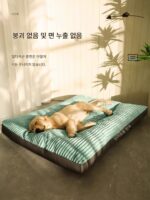 독일산 반려견용 침대 매트 분리 및 세척 가능 대형견용 사계절 범용 소파 침대 개집 매트 반려동물용 - 이미지 3