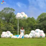 야외 인터넷 유명인 명승지 구름 그네 조각 공원 명승지 쇼핑몰 홈스테이 잔디밭 조경 체크인 장식 장식품 - 이미지 3