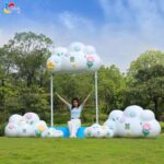 야외 인터넷 유명인 명승지 구름 그네 조각 공원 명승지 쇼핑몰 홈스테이 잔디밭 조경 체크인 장식 장식품 - 이미지 4