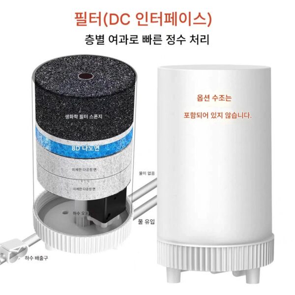 샤오미 스마트 격투 어항 액세서리 필터 산소 펌프