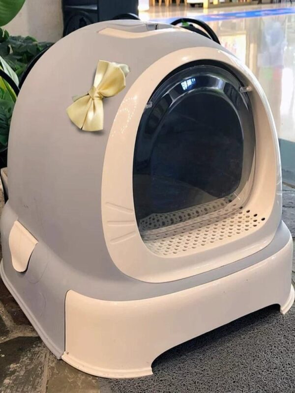 일본 유자 고양이용 변기 완전 밀폐형 대형 서랍형 새끼 고양이용 방수 탈취 고양이용 변기