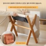 견고한 원목 발판 홈 거실 소파 발판 사무실 워크스테이션 점심시간 발판 접이식 발판 - 이미지 3