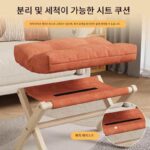 견고한 원목 발판 홈 거실 소파 발판 사무실 워크스테이션 점심시간 발판 접이식 발판 - 이미지 4