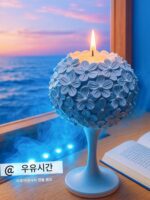 우위 타임 아로마테라피 캔들 아트 장식품 테이블 램프 분위기 조명 선물 추천 - 이미지 4