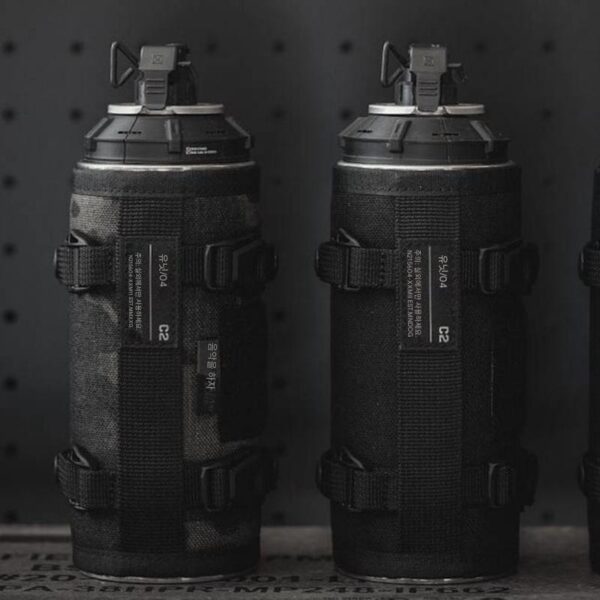 unit/04 야외 캠핑 250g 230g 카세트 롱 가스 탱크 커버 전술 군사 스타일 장착 가능 보호 커버