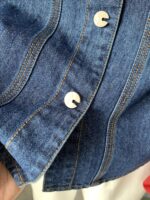 여성용 한국식 단색 데님 셔츠 재킷 2025년 초가을 신상 니치 루즈 슬리밍 다용도 탑 - 이미지 3