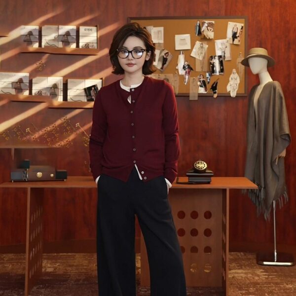 상상써니 "왕의 귀환" 100% 울 스웨터 싱글브레스트 다용도 니트 아우터 가디건 탑