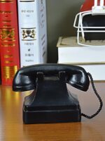 오래된 복고풍 전화 장식 턴테이블 유선전화 모델 향수 어린 옛 물건 상하이 골동품 영화 소품 - 이미지 3