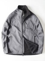 유럽 ​​싱글/89 유로 경량 방풍 방수 따뜻한 가을 겨울 남성 아웃도어 레저 스탠드업 칼라 플러스 벨벳 소프트 쉘 재킷