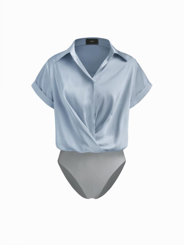 CIDER 새틴 라펠 트위스트 셔츠 점프수트 114736819